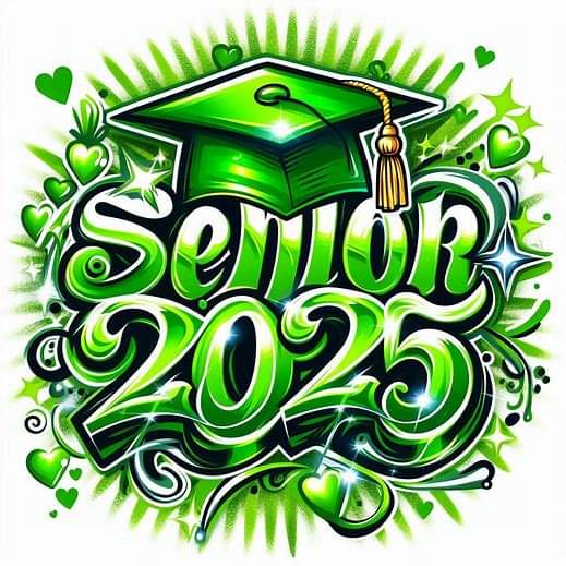 GREEN AIRBRUSHED SENIOR DIGITAL DESIGN