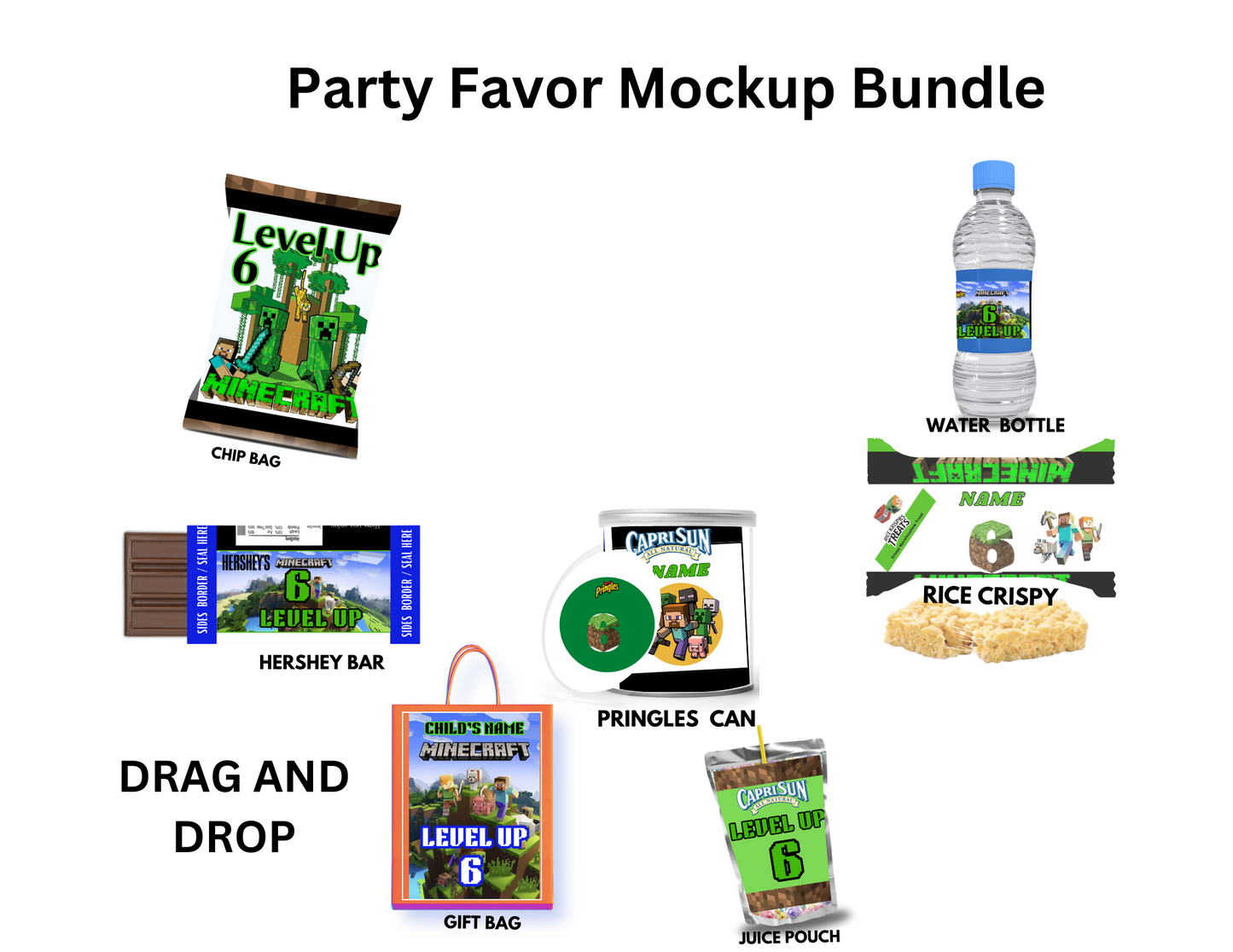 MINECRAFT PARTY FAVOR BUNDLE