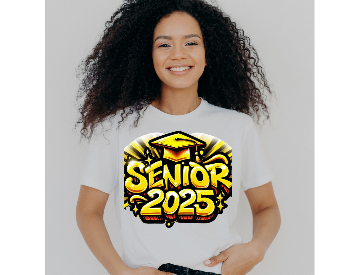 YELLOW AIRBRUSHED SENIOR DIGITAL DESIGN