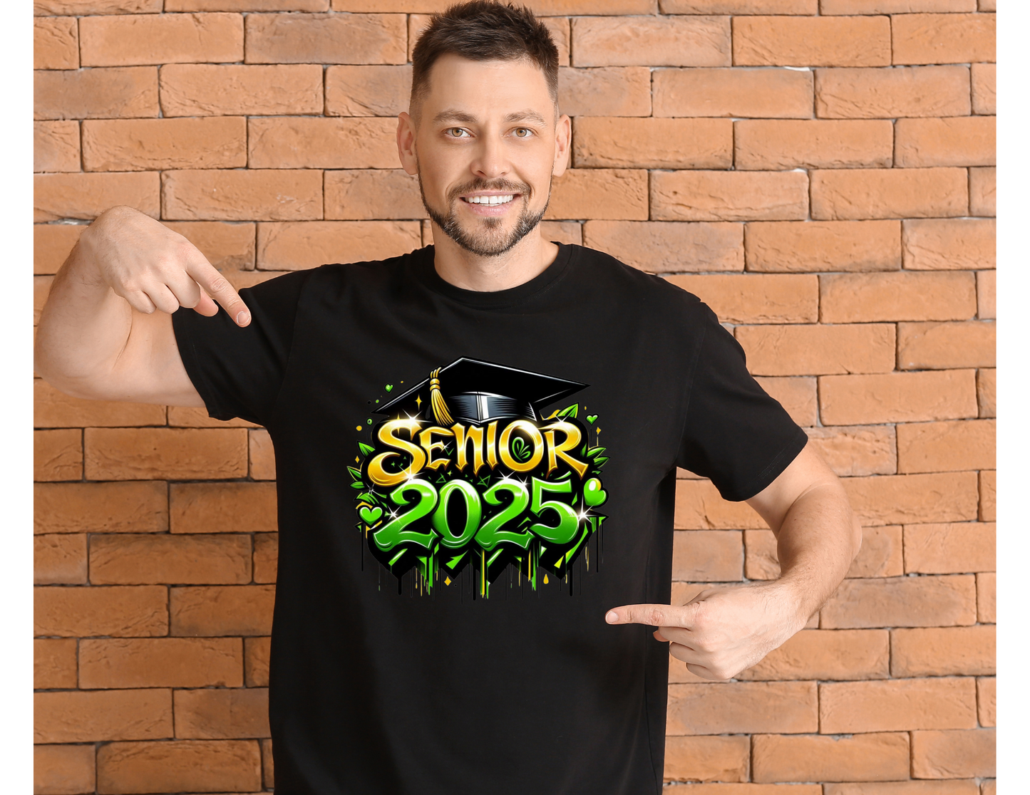Green & gold Airbrushed Senior Digital Design