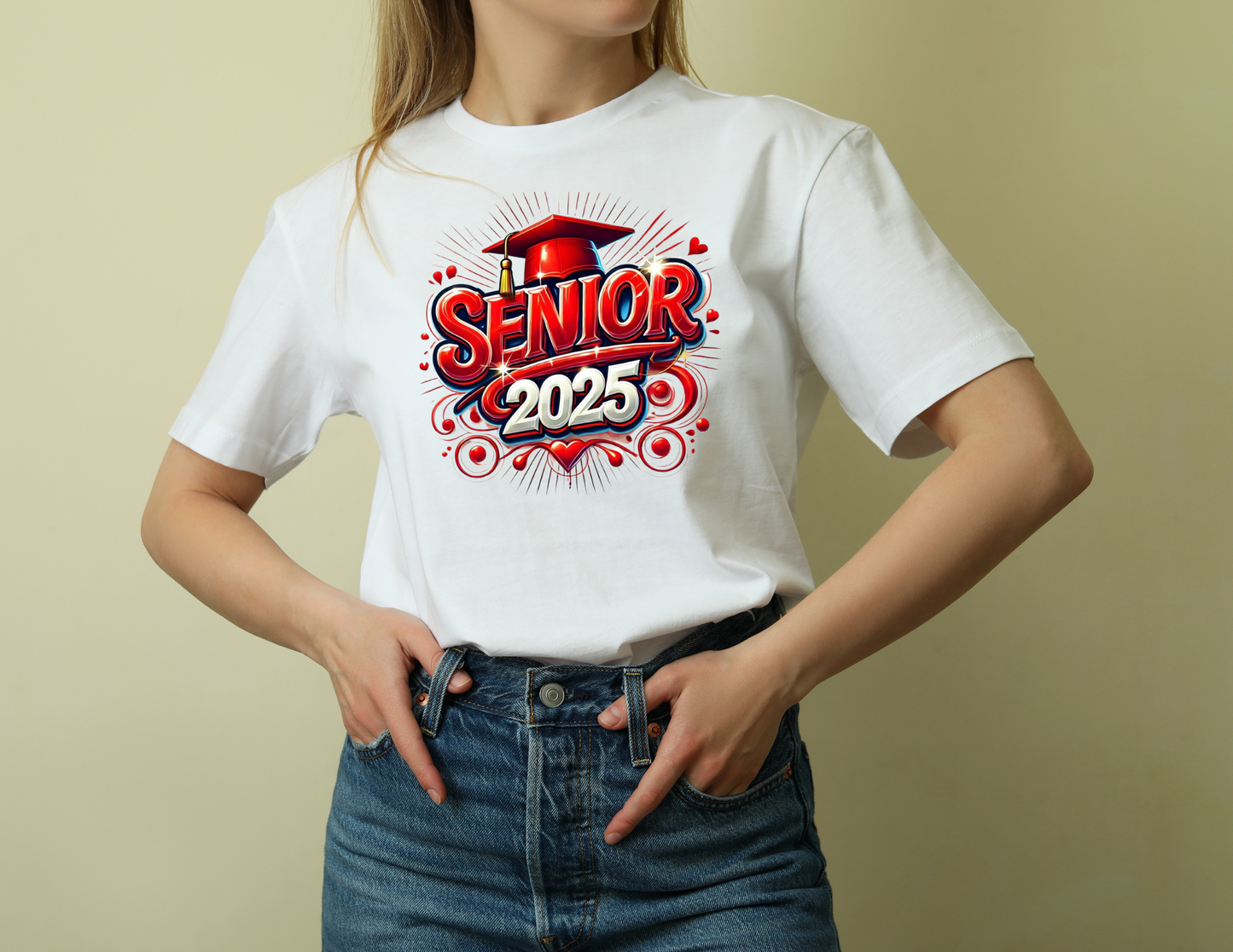 RED AIRBRUSHED SENIOR DIGITAL DESIGN