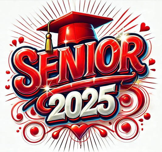 RED AIRBRUSHED SENIOR DIGITAL DESIGN